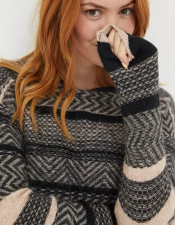 Women FatFace View All|Zoe Boxy Fairisle Jumper